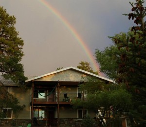 iHouse with rainbow